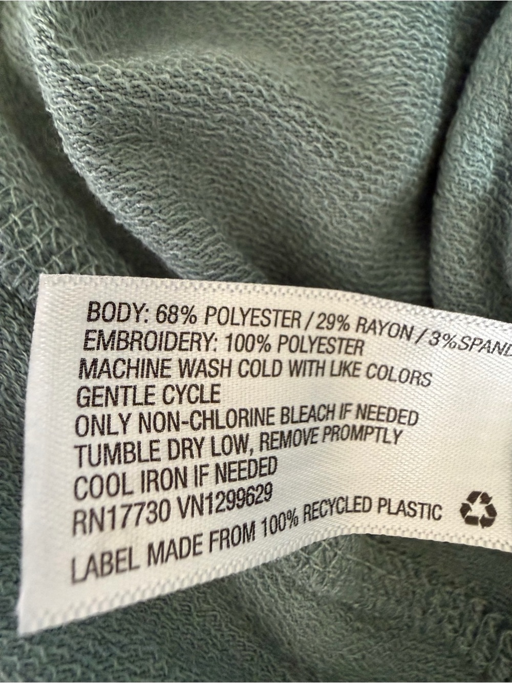 Knox Rose 4X Sage Green Embroidered Sweatshirt Boho Floral NWT - Picture 5 of 9